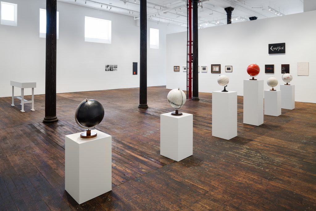 Exhibition view: mangelos: a retrospective of exhibitions 1972–1981, Peter Freeman Inc., New York, 2016