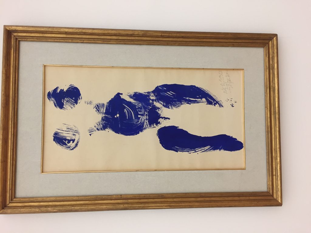 Exhibition view: (No)stories. (No)paintings. (No)metaphors., Kunstmuseum Liechtenstein, Vaduz, 2017 – Mangelos with Yves Klein, Lucio Fontana, Piero Manzoni and others