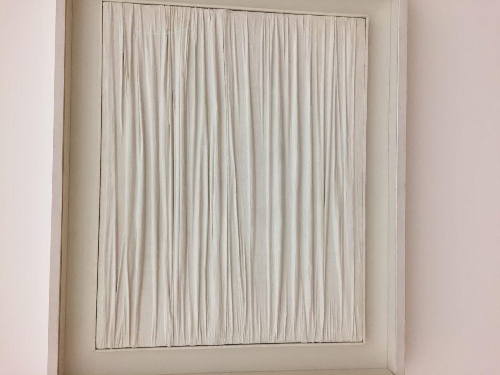 Exhibition view: (No)stories. (No)paintings. (No)metaphors., Kunstmuseum Liechtenstein, Vaduz, 2017 – Mangelos with Yves Klein, Lucio Fontana, Piero Manzoni and others