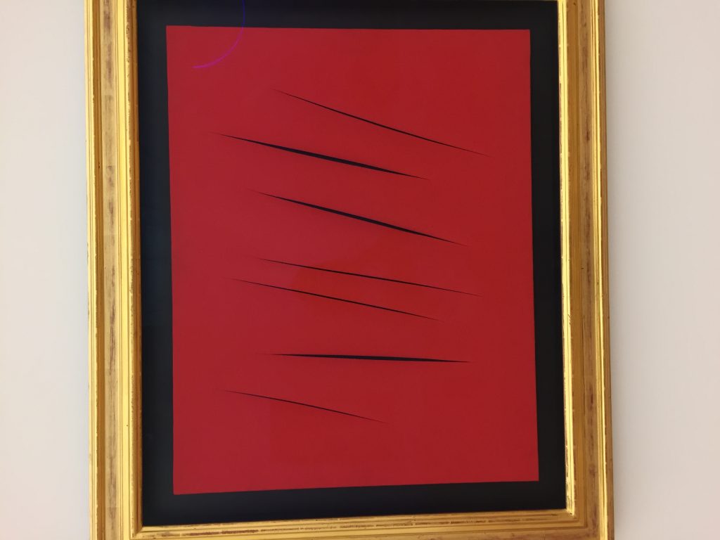 Exhibition view: (No)stories. (No)paintings. (No)metaphors., Kunstmuseum Liechtenstein, Vaduz, 2017 – Mangelos with Yves Klein, Lucio Fontana, Piero Manzoni and others