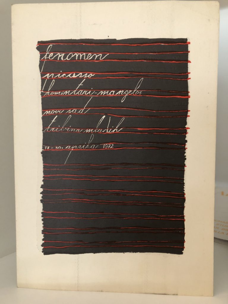 Cover of Picasso Phenomenon, Youth Forum, Novi Sad, 1972